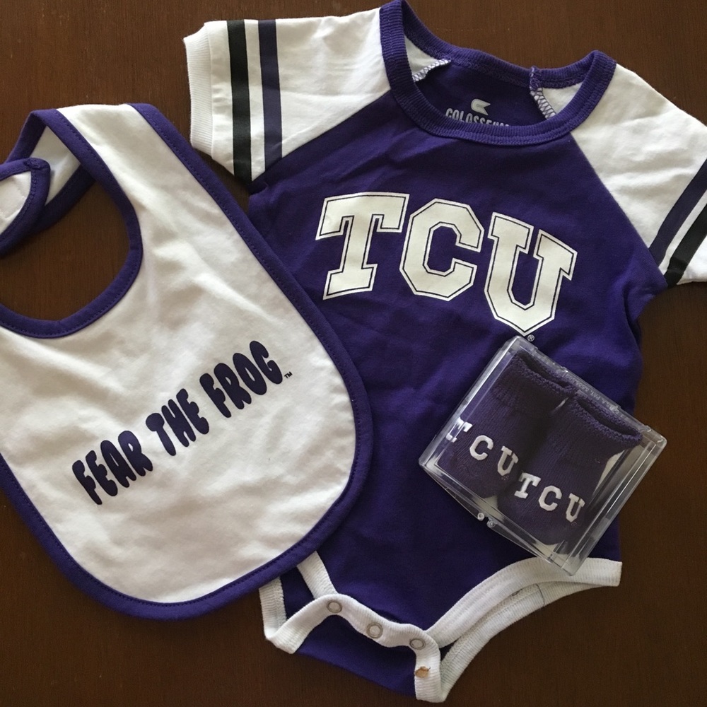 Tcu newborn baby gift set! New!